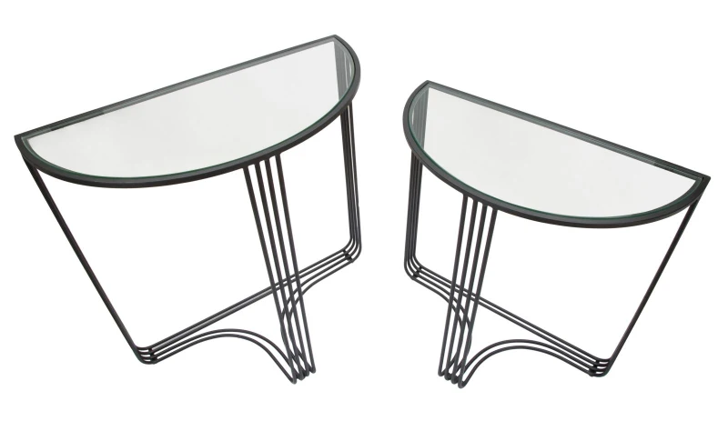 Consolle Dublino Coppia Cm 81X40,5X82 - 71X35,5X72