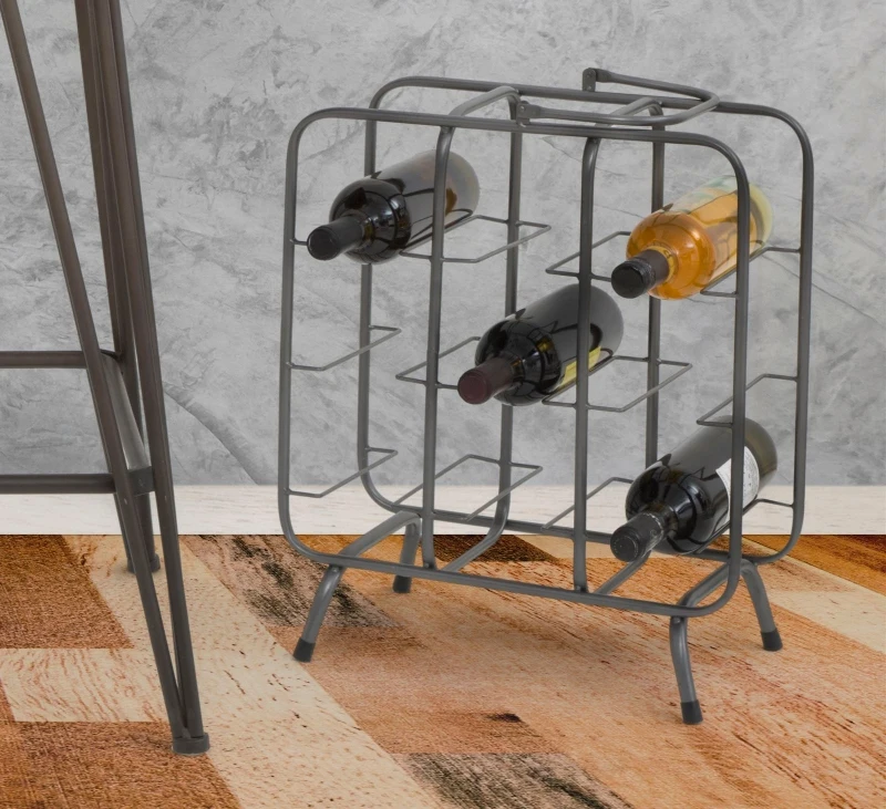 Porta Bottiglie Rack Quadrato (9 Posti) Cm 40X23X47.5