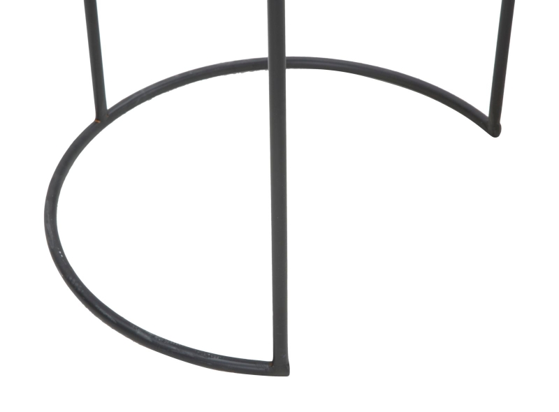 Tavolinetti Alti Bascket Botis Set 3 Pz Cm Ø 42.5X60-35.5X54-30.5X49