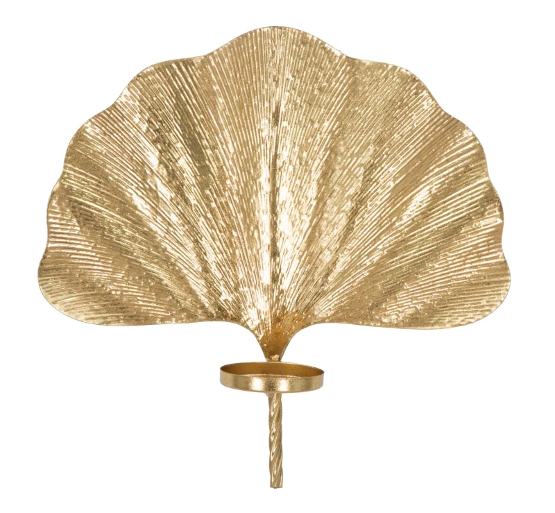 Portacandele Da Muro Glam Leaf Cm 41X11,5X40