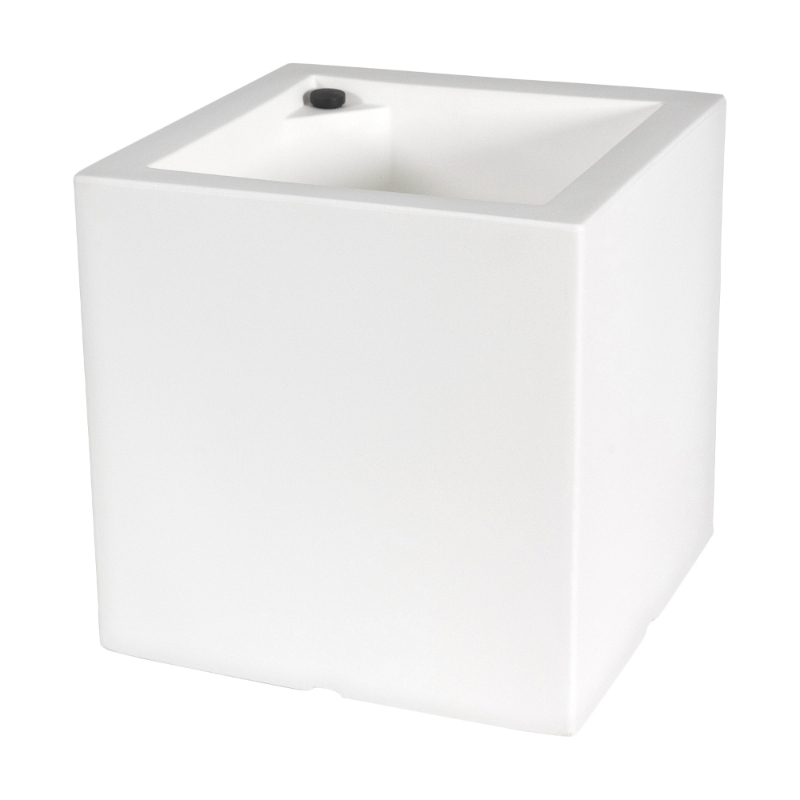 Farmet New Vaso Rettangolare Atlantis Cm 40 Bianco 39x39x39