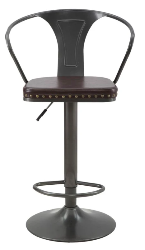 Sgabello Imbottito Detroit Cm 51X48X86-108