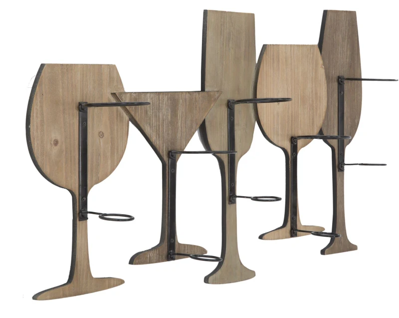 Porta Bottiglie Da Muro Glass Cm 71X12.5X41.5