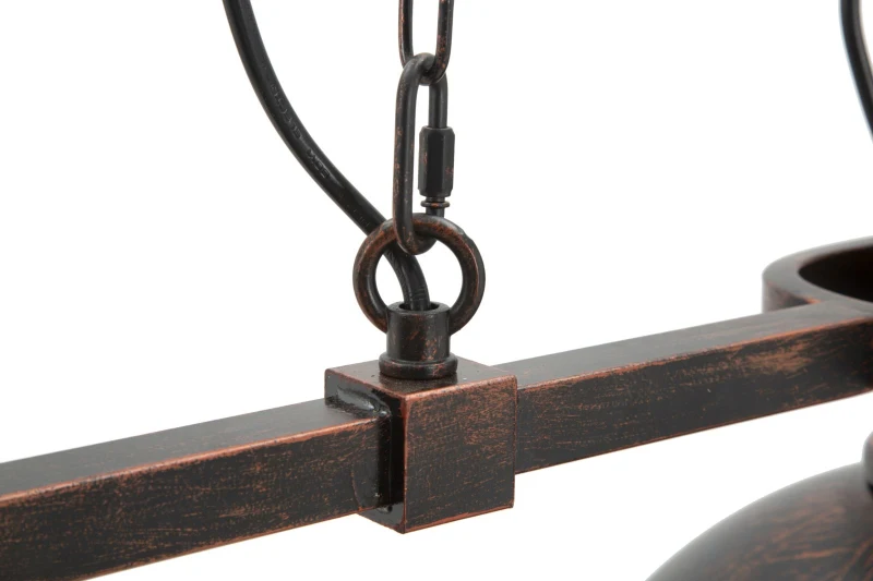 Lampadario 3 Luci Industry Cm 120X30X30 (Catena  85Cm)