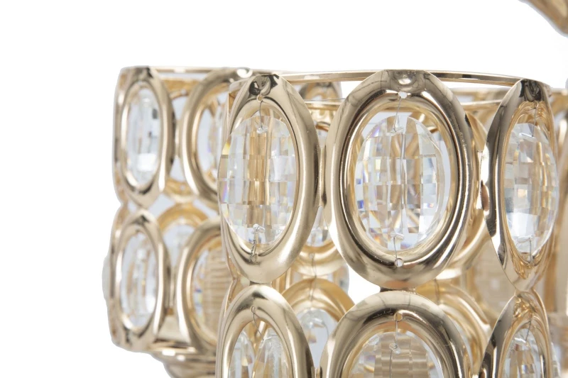 Lampadario Glam Cristal 5 Luci Cm Ø 40X72