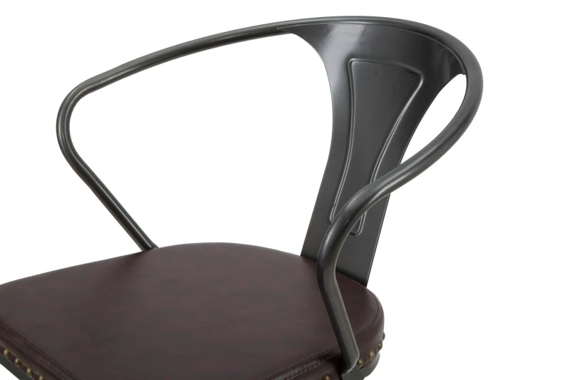 Sgabello Imbottito Detroit Cm 51X48X86-108