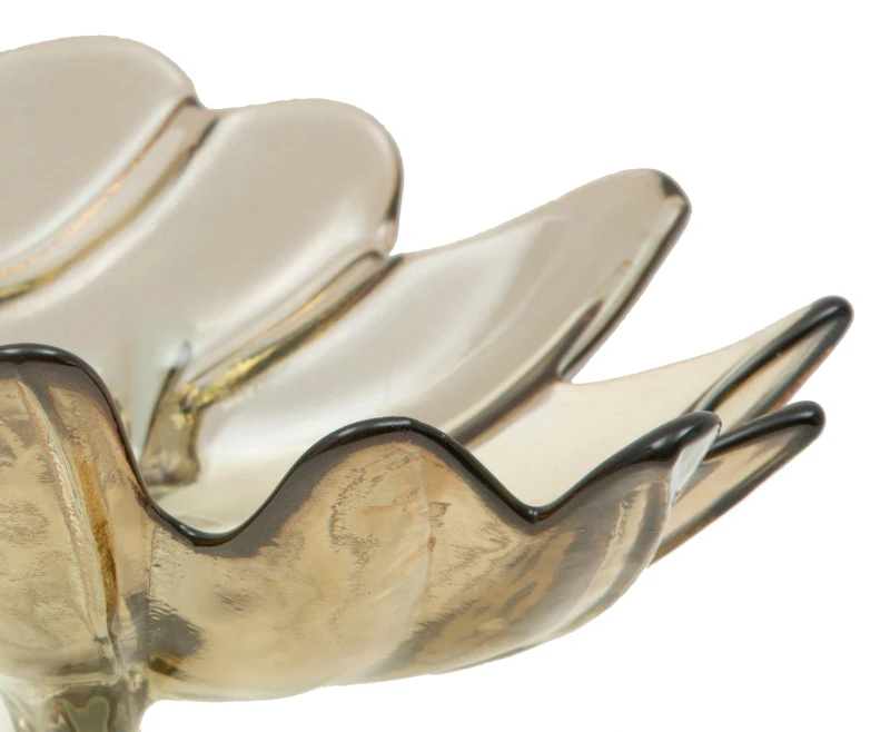 Svuota Tasche Vetro Riciclato Leaf Cm  33X20X11 (Made In Spain)