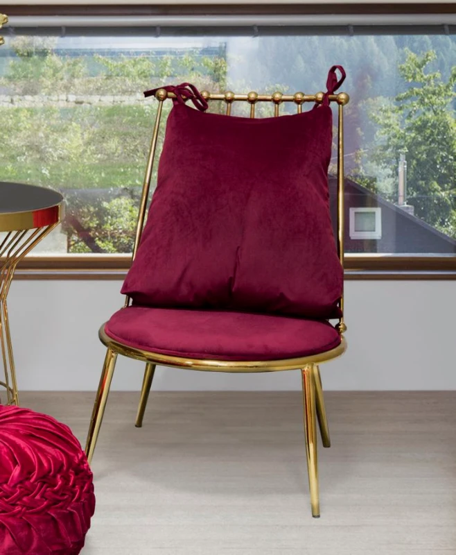 Poltrona Glam Backy Cm 55X60X83 (Altezza Seduta Cm 35 )