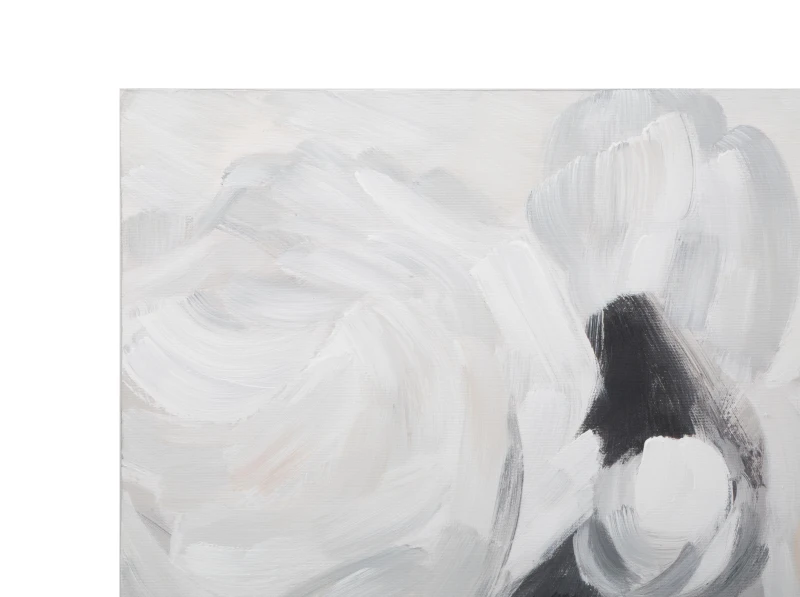 Dipinto Su Tela White Flower -A- Cm 90X3,7X90