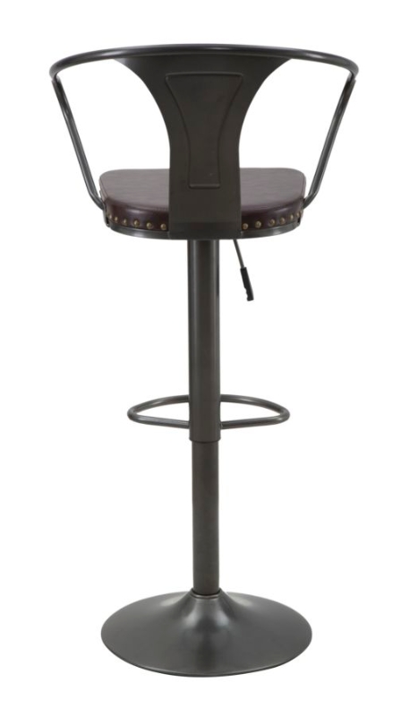 Sgabello Imbottito Detroit Cm 51X48X86-108