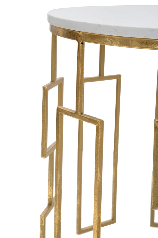 Tavolinetto Cube Coppia Cm Ø 46X55-39X48
