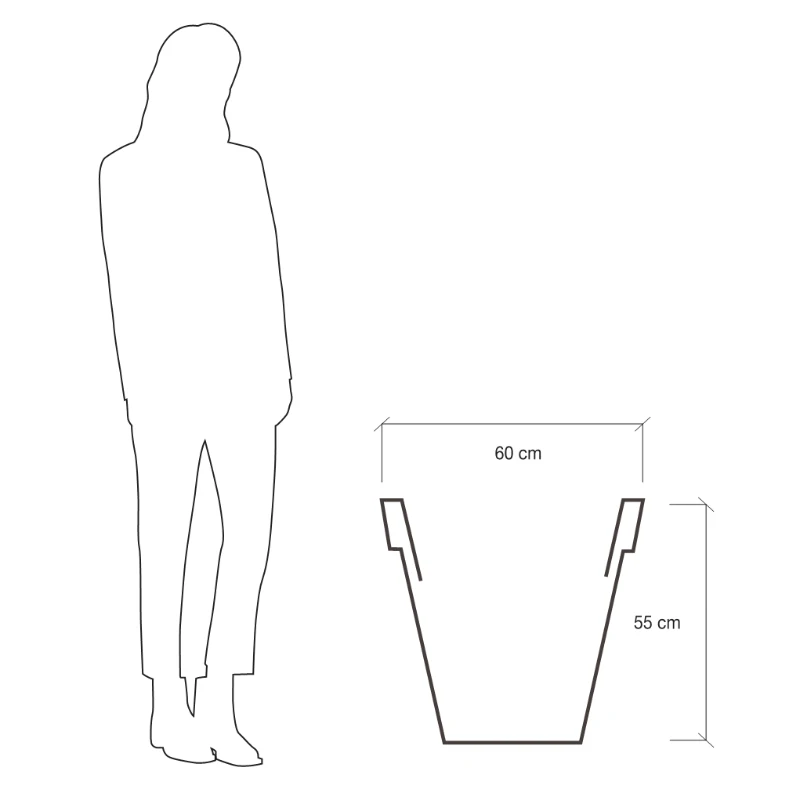 Farmet New Vaso Pegasus Lilla ø 60 h 55