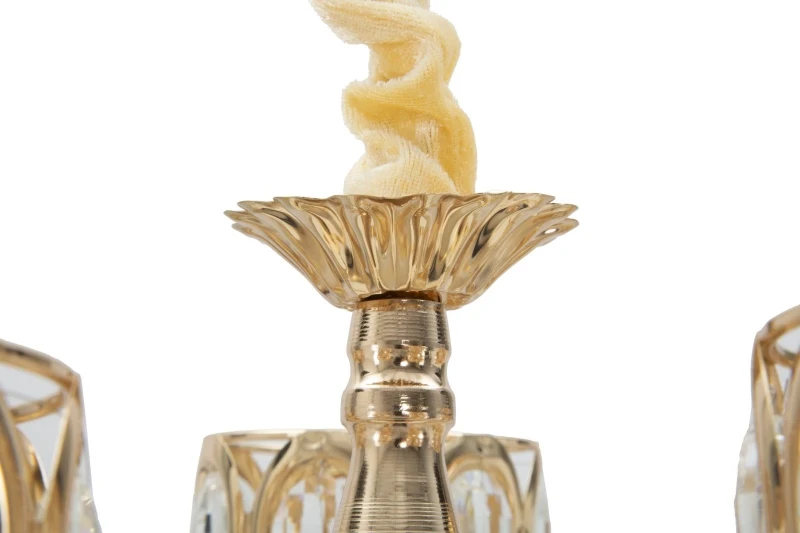 Lampadario Glam Cristal 5 Luci Cm Ø 40X72