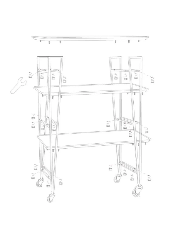 Carrello Industry Cm 80X46X100.5