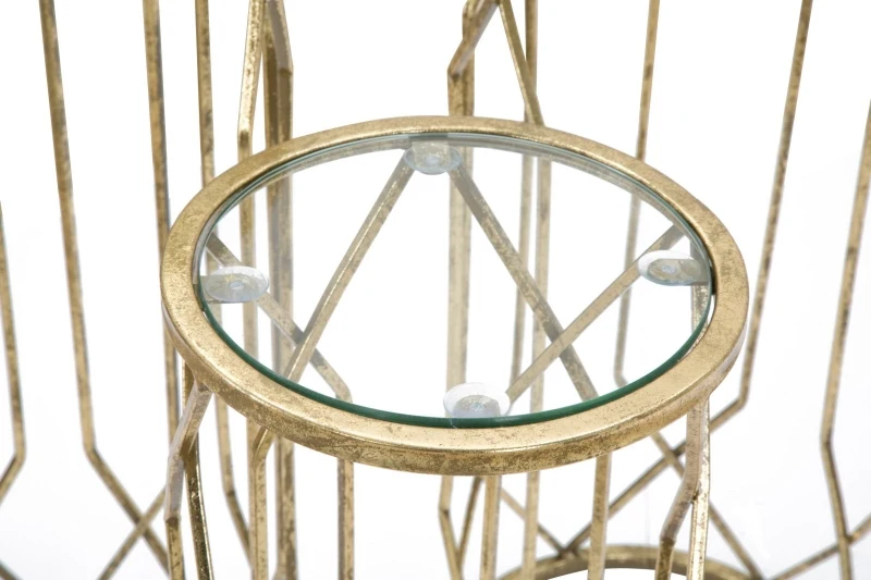 Tavolino Porta Telefono Tunisi Tris Cm Ø 32X71-28X65-23X61