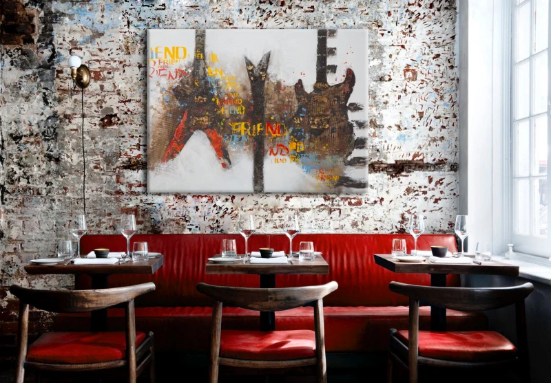 Dipinto Su Tela Guitars Arty Cm 120X3.5X90