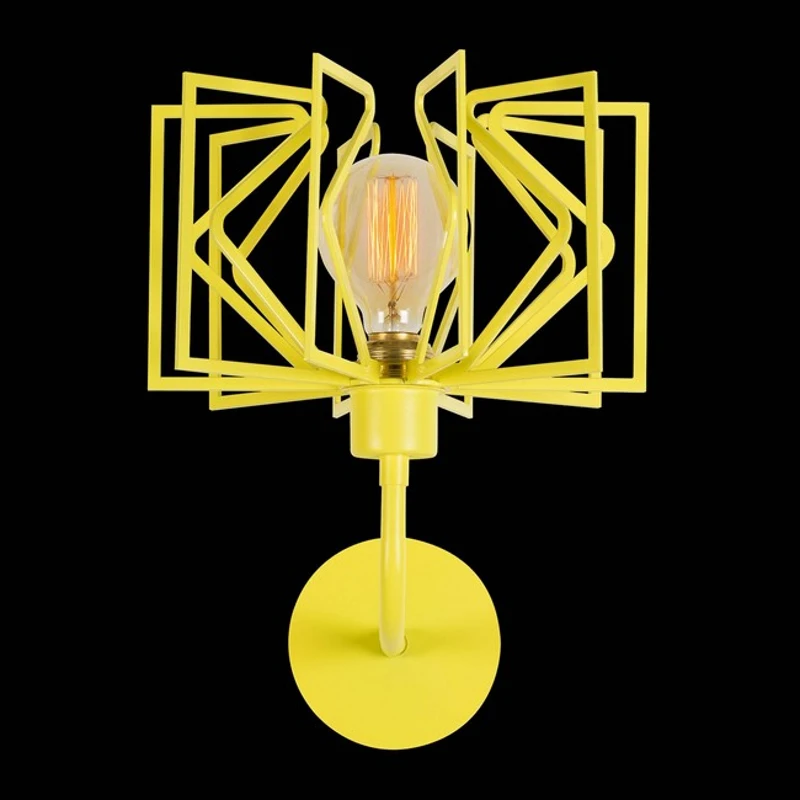 Homemania Lampada A Parete Radius Drop W26xD35xH34 cm Giallo