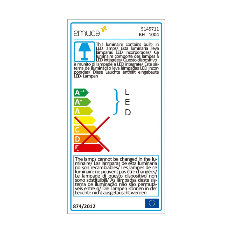 Emuca Applique LED Sagitarius L.40 mm luce fredda