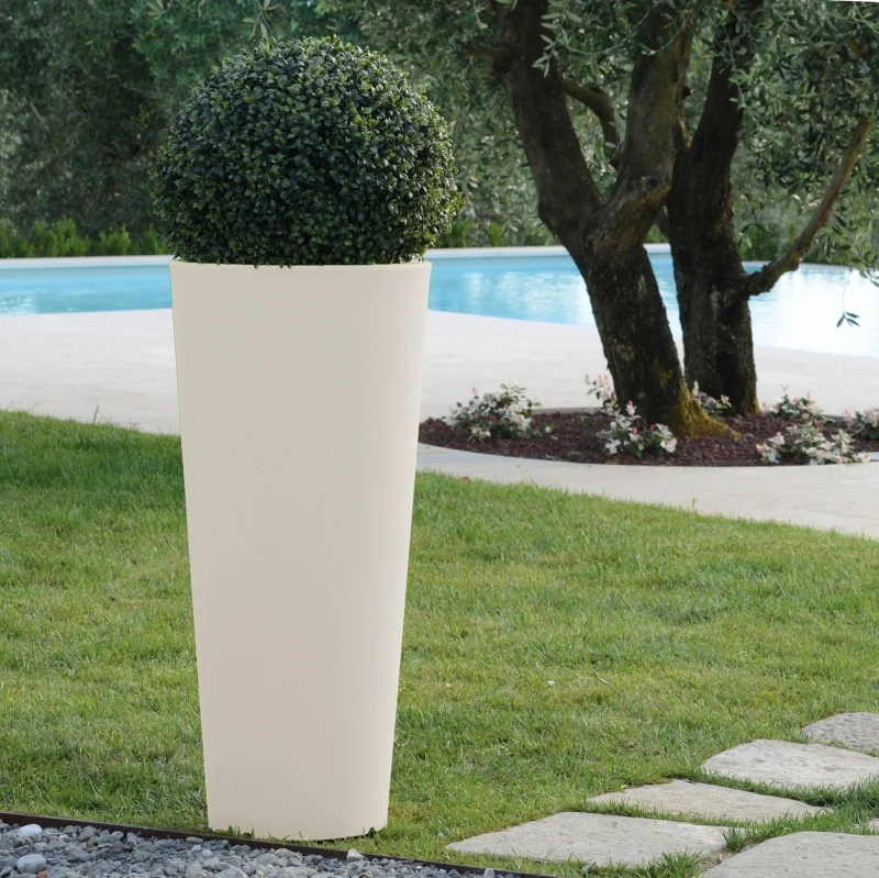 Farmet New Hydra Vaso Tondo Cm 85 Bianco ø 39 h 85