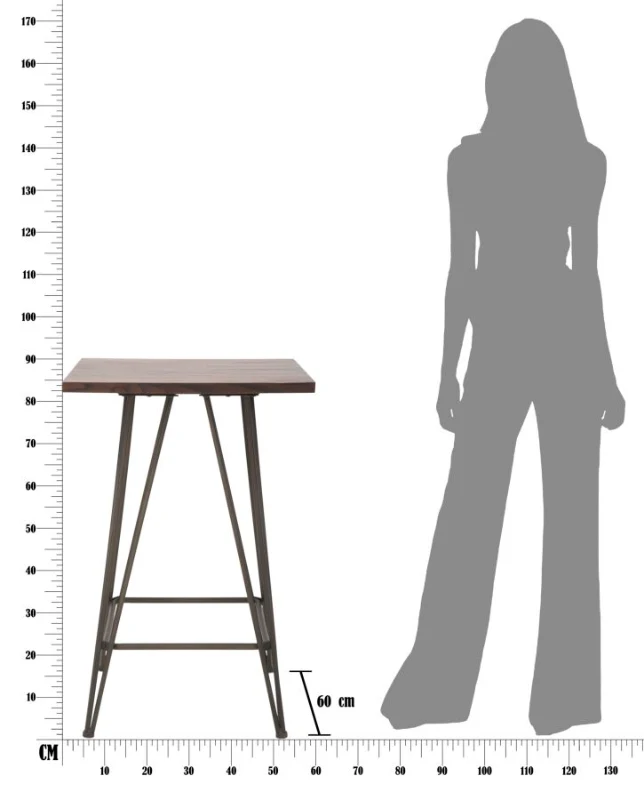 Tavolo Bar Harlem Cm 60X60X85