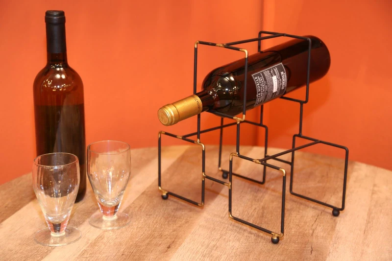 Porta Bottiglie 3 Posti Bright Cm 25X15X27 