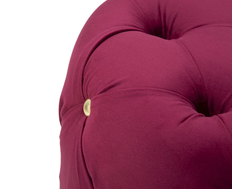 Puff Diamond Glam Bordeaux Cm Ø 45X40