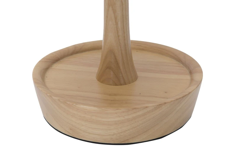 Lampada Da Tavolo con Svuotatasche -B- In Legno Ø Cm 25X49