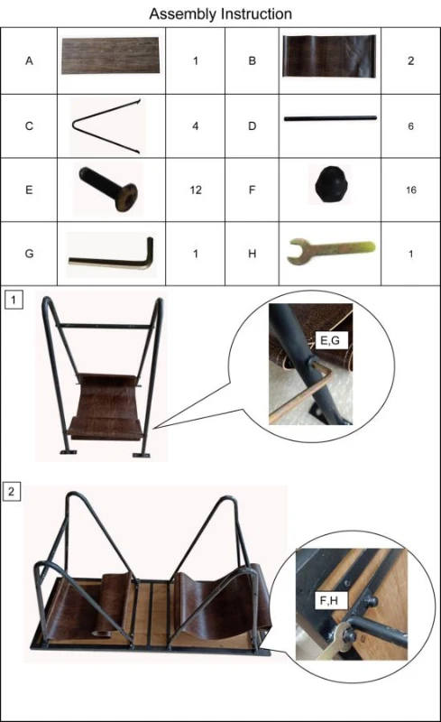 Tavolinetto Porta Giornali V Cm 120X43X62.5