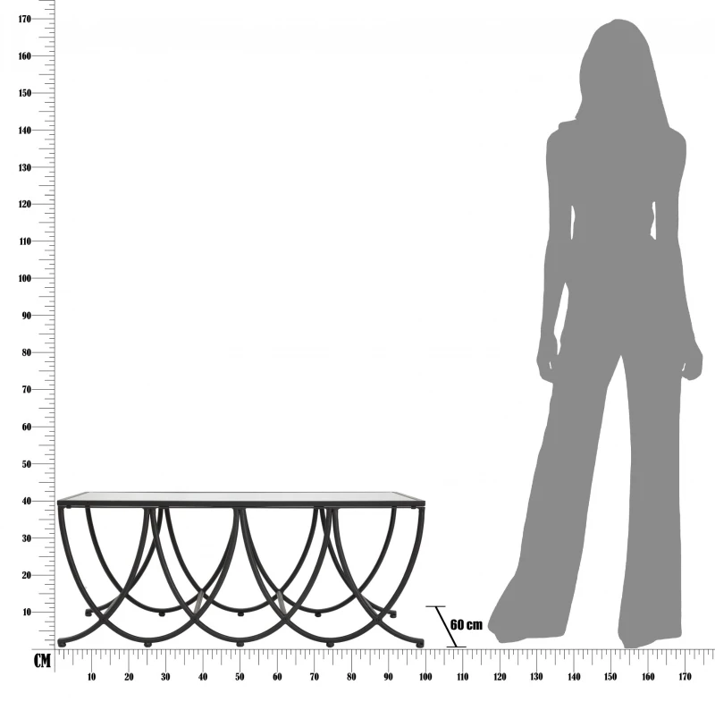 Tavolo Da Caffe' Dark Cm 100X60X40