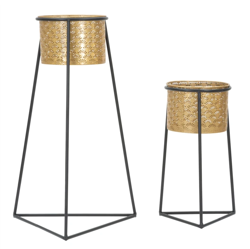 Vasi Coppia Glax Cm Ø 43X36X70-27X23X45 