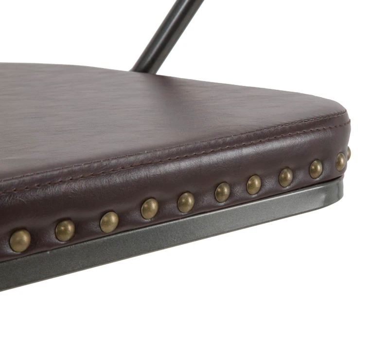 Sgabello Imbottito Detroit Cm 51X48X86-108