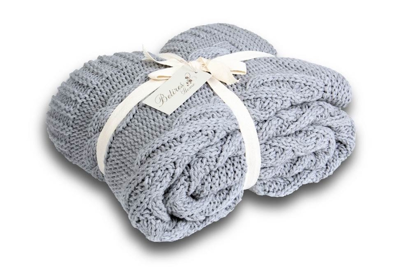 Homemania Plaid 130x170 cm Grigio (Piedino: Laccato Naturale) 4