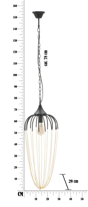 Lampadario Elegant Cm Ø 29X72