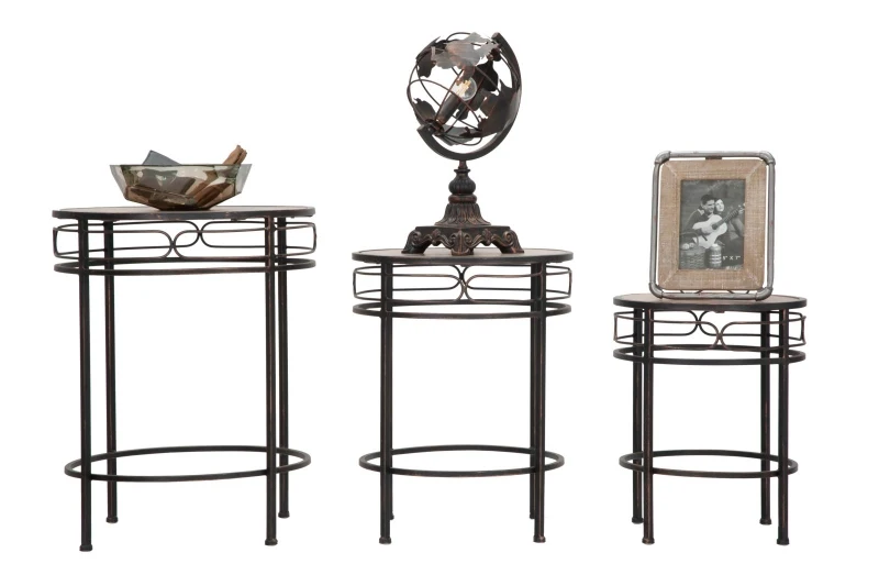 Tavolinetti Essential Tris Cm Ø 46X58-40X50-34X44  