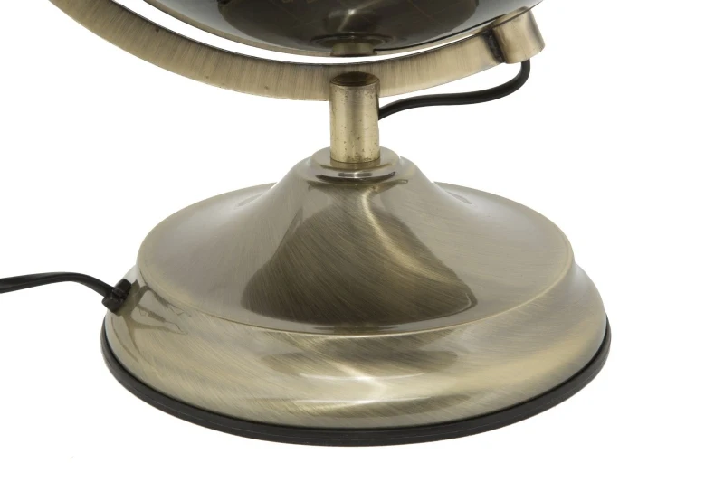 Mappamondo Bronze con Luce Cm Ø 25X38