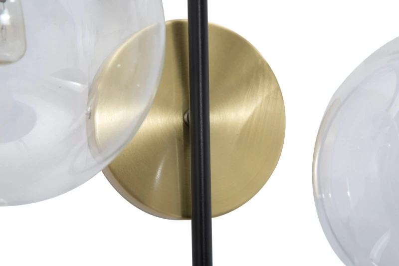 Lampada Da Muro Iron Black Cm 36X24X45