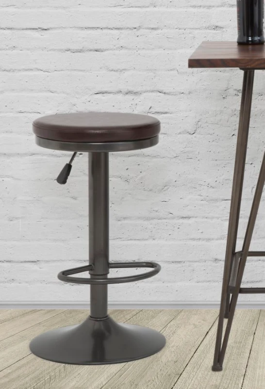 Sgabello Imbottito Round Ø Cm 38X60-82