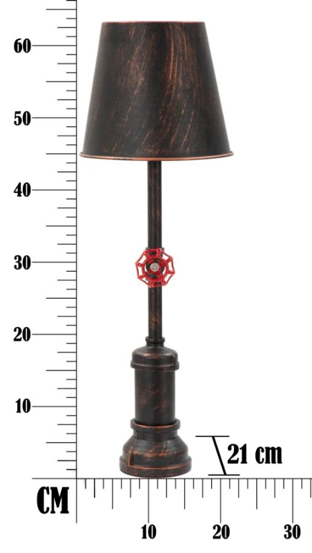Lampada Da Tavola Manhattan Simple Cm Ø 21X64