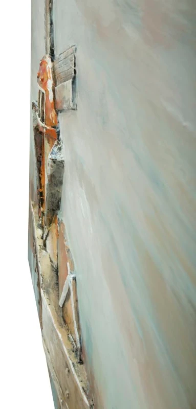 Dipinto Su Tela Mulino A Vento Cm 120X3.7X80