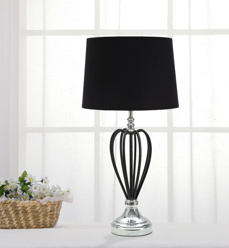 Lampada Da Tavolo Darky Silver Cm Ø 28X56 