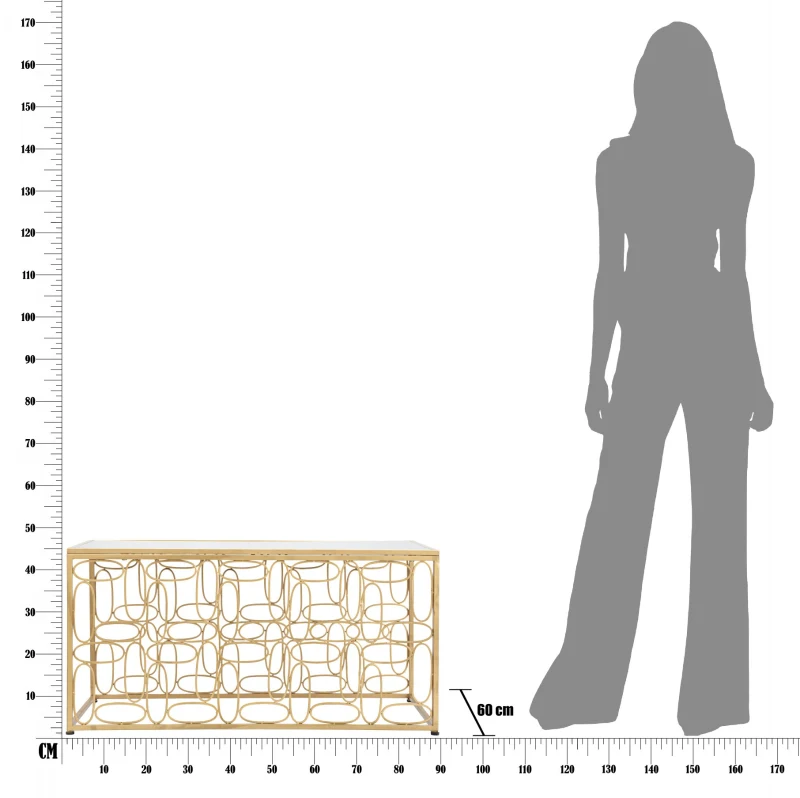 Tavolo Da Caffe' Bubbles Cm 90X60X45