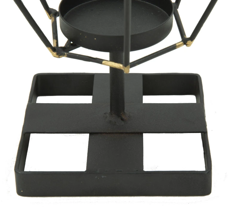 Porta Candela Bright Piramid Cm 15X13X29