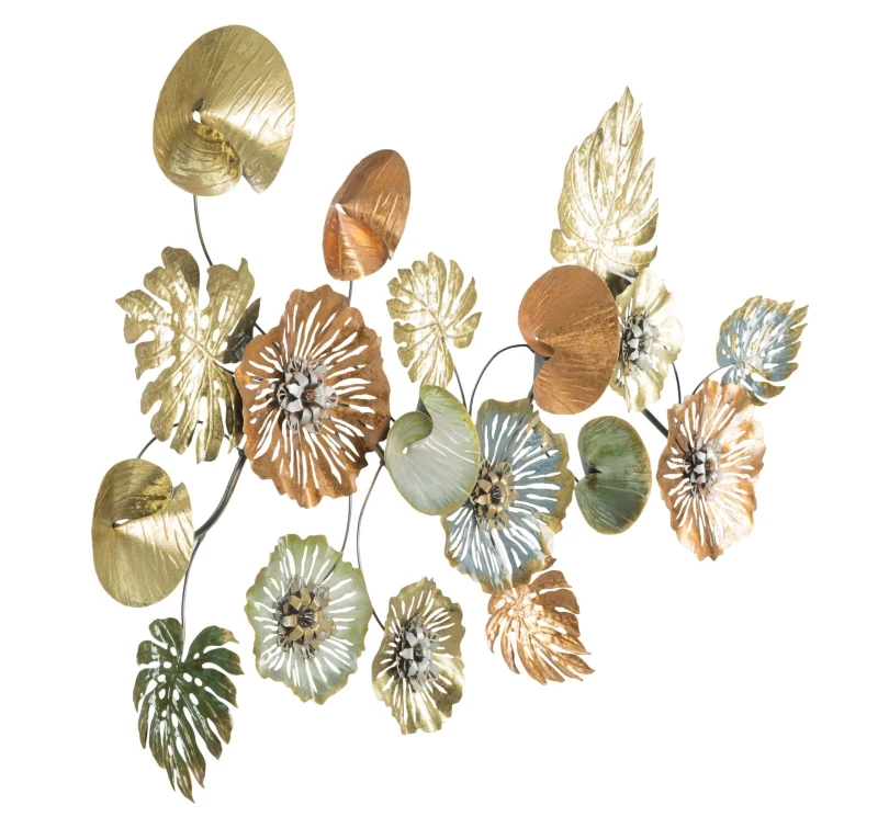 Pannello In Ferro Leaf  Cm 117X7X74