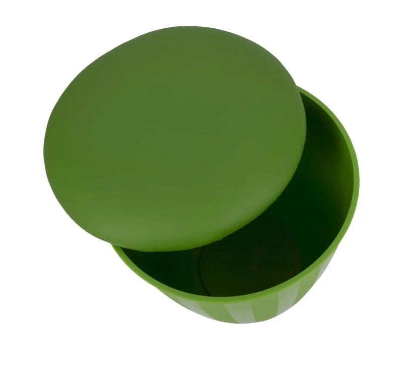 Sgabello Contenitore Easy Verde Cm Ø 38X45