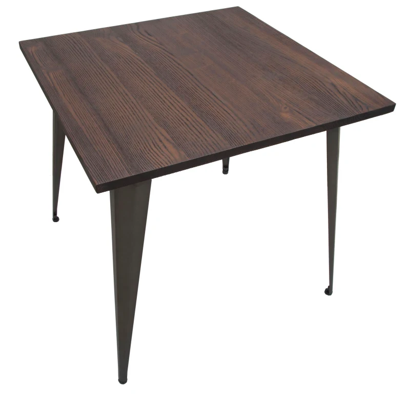 Tavolo Square Industrial Cm 80X80X75