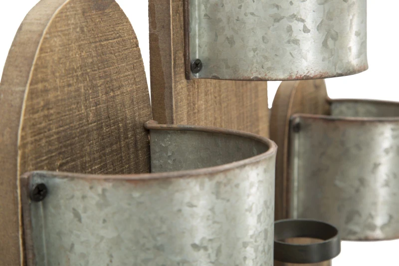 Porta Bottiglie Da Muro Cactus Cm 40X9.5X58