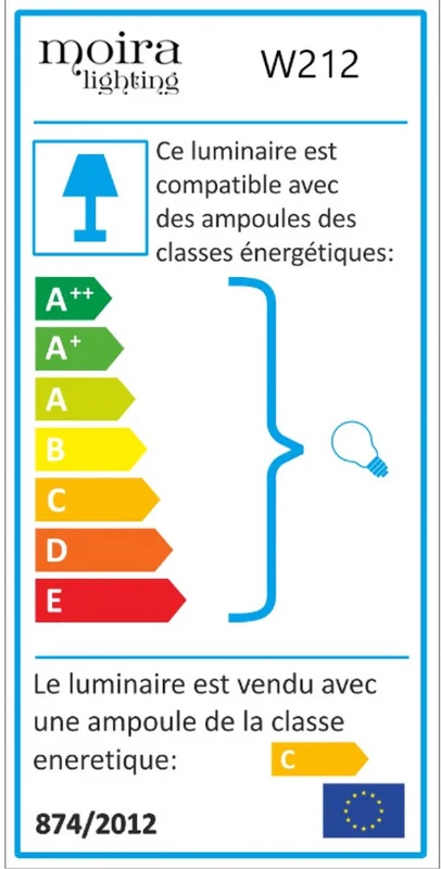 Homemania Lampada A Parete Largy W42xD50xH35 cm Bianco