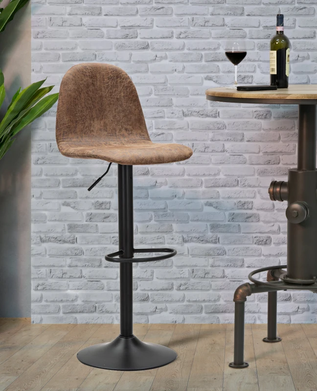 Sgabello Berlin -B-Cm 41X50X90-112 (Altezza Seduta Cm 60X81)      