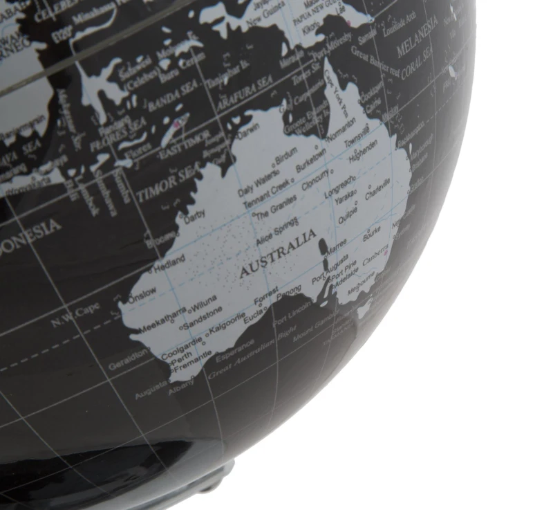 Mappamondo Black Cm Ø 25X34