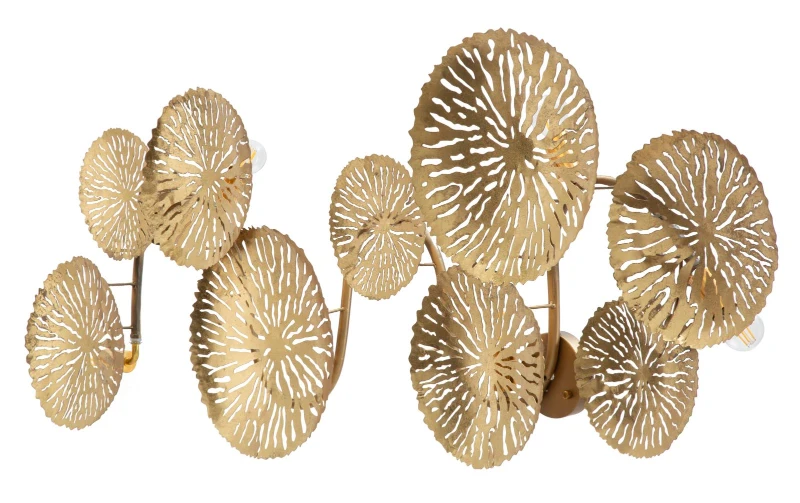 Lampada Da Muro Dishy Glam 5 Luci Cm 138X9X50